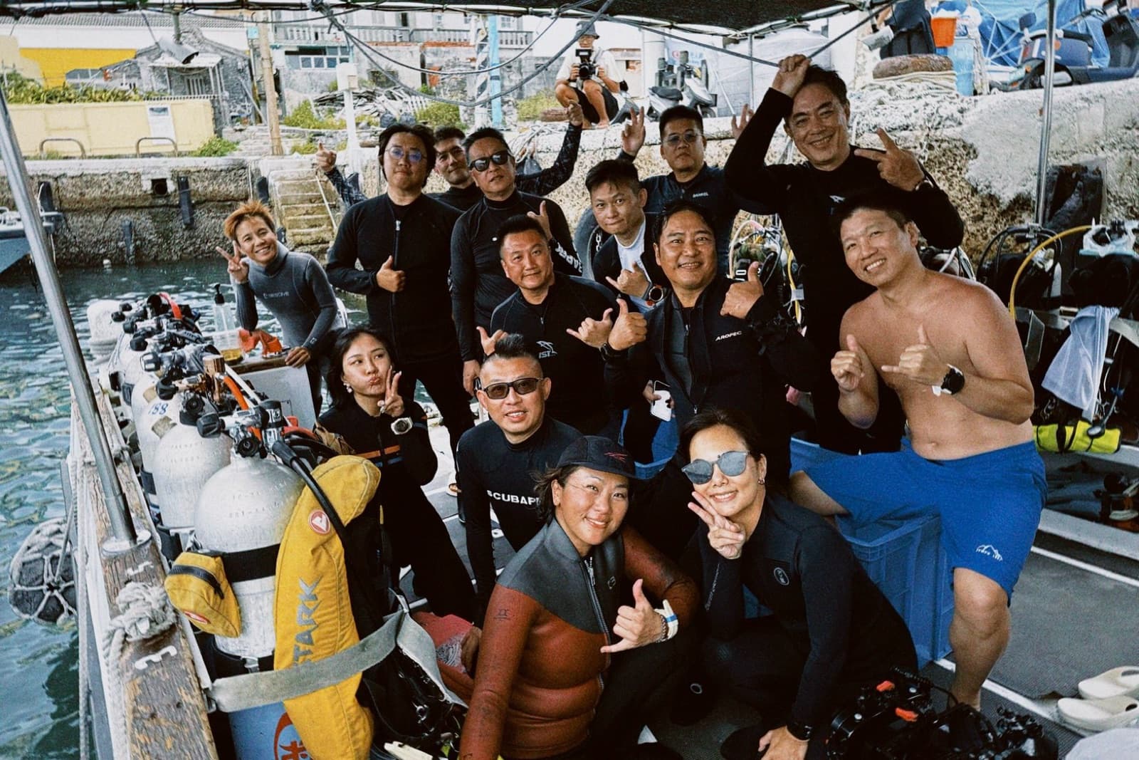 出海前的合影